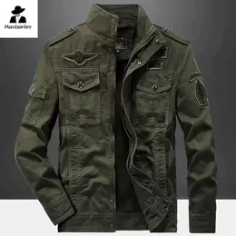 2024 Casual Army Military Jacket Men Plus Size M6XL Jaqueta Masculina Air Force One Spring Autumn Cargo Mens Jackets Coat 240130