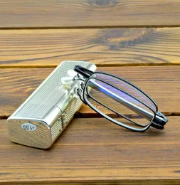 Foldable Portable Reading Glasses Anti Blu Anti Fatigue Natural Crystal Glass Lens 0.75 1 1.25 1.5 1.75 2 2.25 2.5 to 4 240122