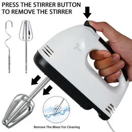 Electric Hand Mixer 7 Modes Hand Mixer Blender Machine Automatisk tårta Beater Cream Whipper Pastry Hand Blender For Kitchen 240129