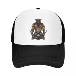 Ball Caps Punk Nordic Berserker Viking Warrior Baseball Cap Women Uomini Trucker Breaker Hat Sports