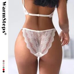 Women's Panties WarmSteps Women Sexy Lace Low-waist Underwear Thong Female G String Breathable Lingerie Temptation Embroidery Intimates