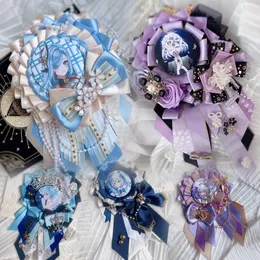 Donne FAI DA TE Cosplay In Lega di Strass Riempire il Sacchetto Itabag Decorazione Spille Spille Nastro di Lusso Bowtie Zaino Porta Badge Vassoio Base 240122