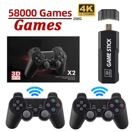 Portable Video Game Console GD10 Plus Wireless Controllers 4K HD TV Retro Game Console 50 Emulators 58000 Games For kid gifts 240124