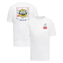 Vestuário de motocicleta F1 T-shirt novo de manga curta em torno do pescoço terno de corrida masculino uniforme de equipe de fábrica plus size macacão drop delivery auto otx0k