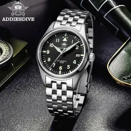 ADDIESDIVE Watches For Men Luxury Business Leisure Automatic Mechanical Mens Watch Fluorescent Waterproof NH35A 316L Stainless 240129