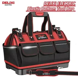 Delixi Electric Tool Bag耐久性のある電気ハードウェアボックス専用キャンバス多機能ポータブルストレージ240123