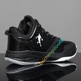Męskie buty do koszykówki Mężczyzn Anti-Slippipery Basketball Buty oddychające Buty na wysokim topu buty sportowe 36-45 L23