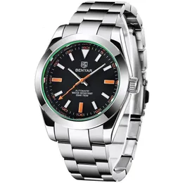BENYAR Механические мужские часы, лучший бренд, роскошные наручные часы, деловые автоматические спортивные часы для мужчин, relogio masculino 240202