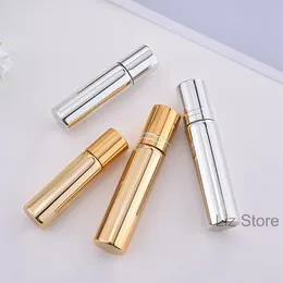 Flacone da 10 ml Roll On in vetro Bottiglie di profumo vuote in oro argento con sfera in metallo Bottiglia di olio essenziale ricaricabile portatile TH1277