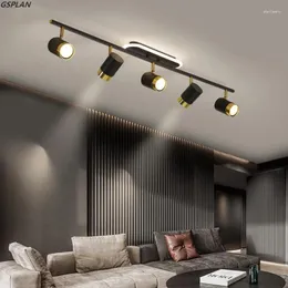 Żyrandole Balkon Corridor Lights Black White Decor Efftress Nordic Strip LED z reflektorami do sypialni salonu