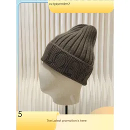豪華なカシミアニットハットデザイナーLoewf Beanie Cap Men's Winter Castary Worm Hat 251