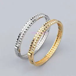 Винт браслет Картер Сеть красная алмаза в форме микро -наборов браслет кольцо 925 Серебряные дамы темперамент маленький свежий свет роскошные ювелирные изделия