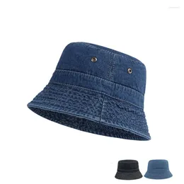 Berets Denim Jeans Outdoor Männer Angeln Sommer Camouflage Eimer Kappe Sombreros De Mujer Backet Bob Chapeau Fischer Cowboy Hut