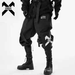 11 Bybb's Dark Hip Hop Tactical Cargo Pant Men Funkcjonalne joggery spodnie sprężyste talia Wstążka Streetwear Pante Techwear 240125