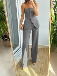 3★新品★ LE’RURE Drepe bustier set up pants Amazon.com: PU Leather Pants Sets for Women 2 Piece Sexy