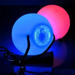 Andere Event Party Supplies LED Poi Ball Leuchtender Bauchtanz Werfen Yoga Übung Requisiten Bühnenaufführungszubehör 230905 Dro Dhv2N