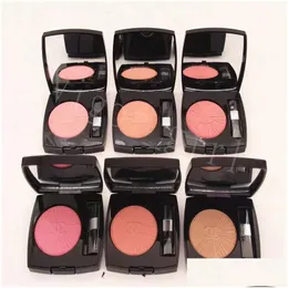 Blush 2022 New B Girl Face Beauty Cosmetics Long 지속적인 천연 하모니 DE Harmony 0.38oz 순 무게 11g 및 6 색 드롭 OT2PS