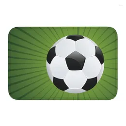 Carpets Football Pattern Front Door Floor Entrance Mats Outdoor Soccer Player Gift Bath Kitchen Doormat Toilet Carpet Rug