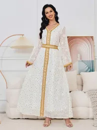 Ubranie etniczne Bliski Wschód Bronzing Evning Dress Women Hidżab Abaya Kaftan Dubai Długie sukienki Ramadan Jilbab szat Eid Islam