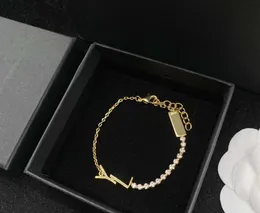 YSL Bileklik Tasarımcı Takı Kızlar Kadınları Mektup Zarif Aşk 18K Altın Bangles Charm Moda Partisi Sailormoon Van Hediyesi Var 14 YSLSS