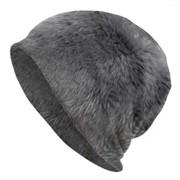 Basker grå fårskinn päls dölja motorhuv hatt coola street skallies mössor hattar för män kvinnor stickar varm termisk elastisk unisex möss