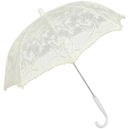 Umbrellas Lace Umbrella Wedding Parasols For Girl Flower Vintage Girls Plastic Bride Fancy