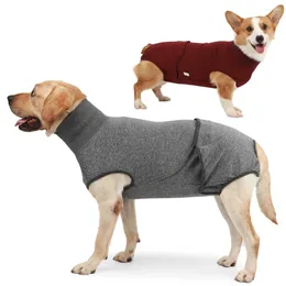 Terno de recuperação de vestuário de cão para cães feminino masculino onesie spay neutro anti lambendo substituto e-collar con