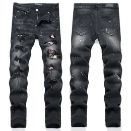 Jeans impilati jeans firmati da uomo pantaloni stack da donna jeans da uomo pantaloni neri design dritto di alta qualità retrò streetwear pantaloni sportivi casual jeans firmati da donna