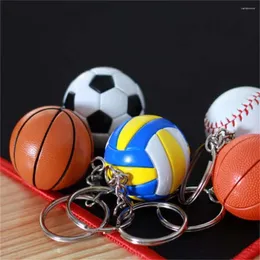 سلاسل المفاتيح ملحقات سيارة كرة القدم Fun Soccer Bendant Ball Keychain Chek Ring Bag Bag