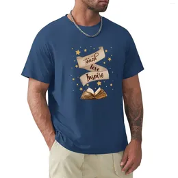 Erkek Polos Teach Love Inspire T-Shirt Yaz Kıyafetleri Hızlı kuruyan büyük boy tasarımcı tişört erkekler