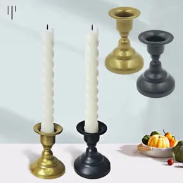 Candle Holders Nordic Style Dual-use Candlestick Iron Geometric Golden Wrought Home Decoration Retro Stick Stand