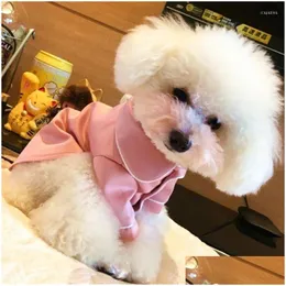 Dog Apparel Solid Shirts Pajamas Clothes Small For Dogs Clothing Pet Outfits Cute Spring Summer Yorkies Black Boy Ropa Para Perro Dr Dhj8K