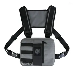 Sacos de cintura 21 Tactical Chest Rig Bag Moda Hip Hop Colete Streetwear Pack Unisex Funcional Phone Fanny