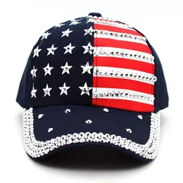 Berretti da baseball Berretto da baseball retrò americano USA per donna Uomo Cappello da sole intarsiato Regolabile Ragazze Ragazzi Traspirante Snapback per il Giorno dell'Indipendenza