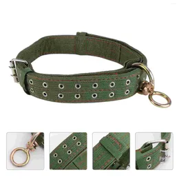 Hundhalsar Hovklippning Tie Cow Collar Valp Traction Band Canvas Justerbar dragkabel