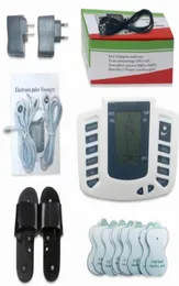 Estimulador elétrico de corpo inteiro, relaxamento muscular, massageador digital, pulso, acupuntura com terapia, chinelo, 16 peças, eletrodo pads6222420