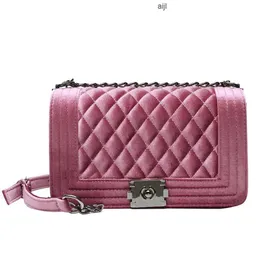 2020 China Großhandel Luxus Handtasche Side Sling Schulter Damen Tasche Designer Berühmte Marken Gelee Samt Geldbörse Frauen Handtaschen