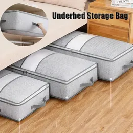 Dust-proof Wardrobe Storage Boxes Organizer for Bedroom Drawers Underbed Bag Quilt Clothes Home Large 240125