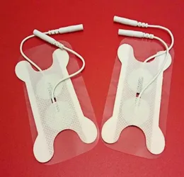 20 Stück weiße Hals-EMS-TENS-Einheits-Akupunktur-Elektrodenpads mit 20-mm-Stift für Schluck-Hals-Physiotherapie8035573