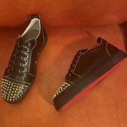 Designer Red Bottoms Plataforma Sapatos Casuais Sapatilhas de Luxo Low Cut Zipper Edge Estilo Mens Sapatos com Soleds Vermelhos Casual Nova Placa no Mercado