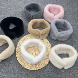 Scarves Plush Scarf For Teenager Girls Winter Neck Warmer Students Camping Shopping Dopamine Styling Taking Po DXAA