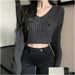 Kadın Sweaters Kadın Yün Outwears Üstleri Gömlekler Kadın Boşluklu Sweatshirts Lady Silm Düğmeleri Tees Uzun Kollu Hoodies S-XL DR DHIHI