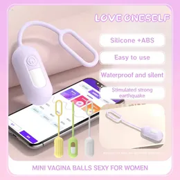 Palline vaginali sexy per le donne Salta uovo Masturbatore femminile Esci indossando giocattoli Orgasmo Prodotti del sesso per adulti Mini attrezzatura 240130