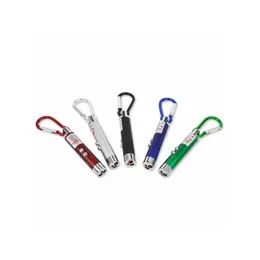 Laserpointer MTI-Functional Mini 3 in1 LED-Lichtzeiger Schlüsselanhänger Taschenlampen Taschenlampe Taschenlampe Gelddetektor Drop Lieferung Elect Dhirq