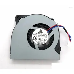 Fãs Coolings Computador Original Ksb0412Lb 50 7mm 12V 0.12A 5cm Espessura 0.7cm Laptop Cooling Fan Drop Delivery Computadores Networking C Otz6e