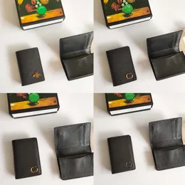 Luxury Card Holder Designer Marmont Walls Coin Purse Högkvalitativ quiltad läder Korta klaffplånböcker Kreditkortshållare Koppling Plånbok