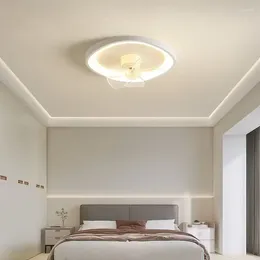 Bedroom Fan Light Net Red Electric Children's Tenant Restaurant Intelligent Voice Integrated Ceiling