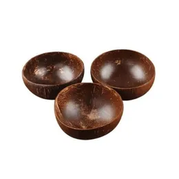 그릇 자연 코코넛 그릇 장식 과일 샐러드 국수 쌀 쌀 나무 수공예 창조적 인 쉘 SN5077 드롭 배달 홈 정원 키치 DHJWL