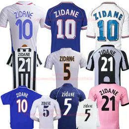 Zidane Retro Soccer Jerseys French 1998 2000 2002 2006 Madrid Vintage Football Shirt Madrid Juve 96 Classic Football Shirts Long Sleeve Kit