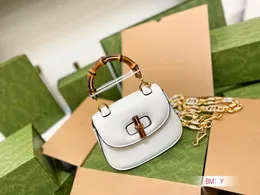 G Brand Bamboo Knot Designer Cross Body Bag Fashion Women Lady Gifts Handbag مع محفظة الأشرطة الطويلة